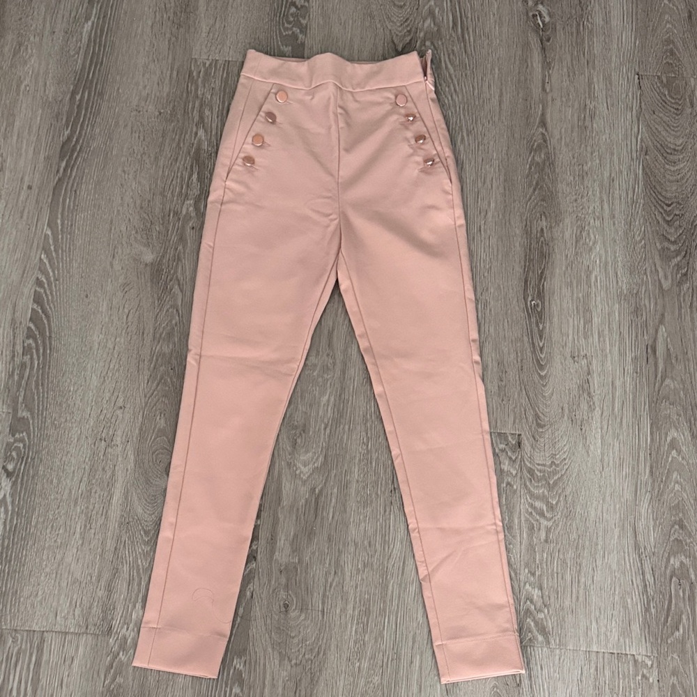 Stylish Pink High-Waisted Pants